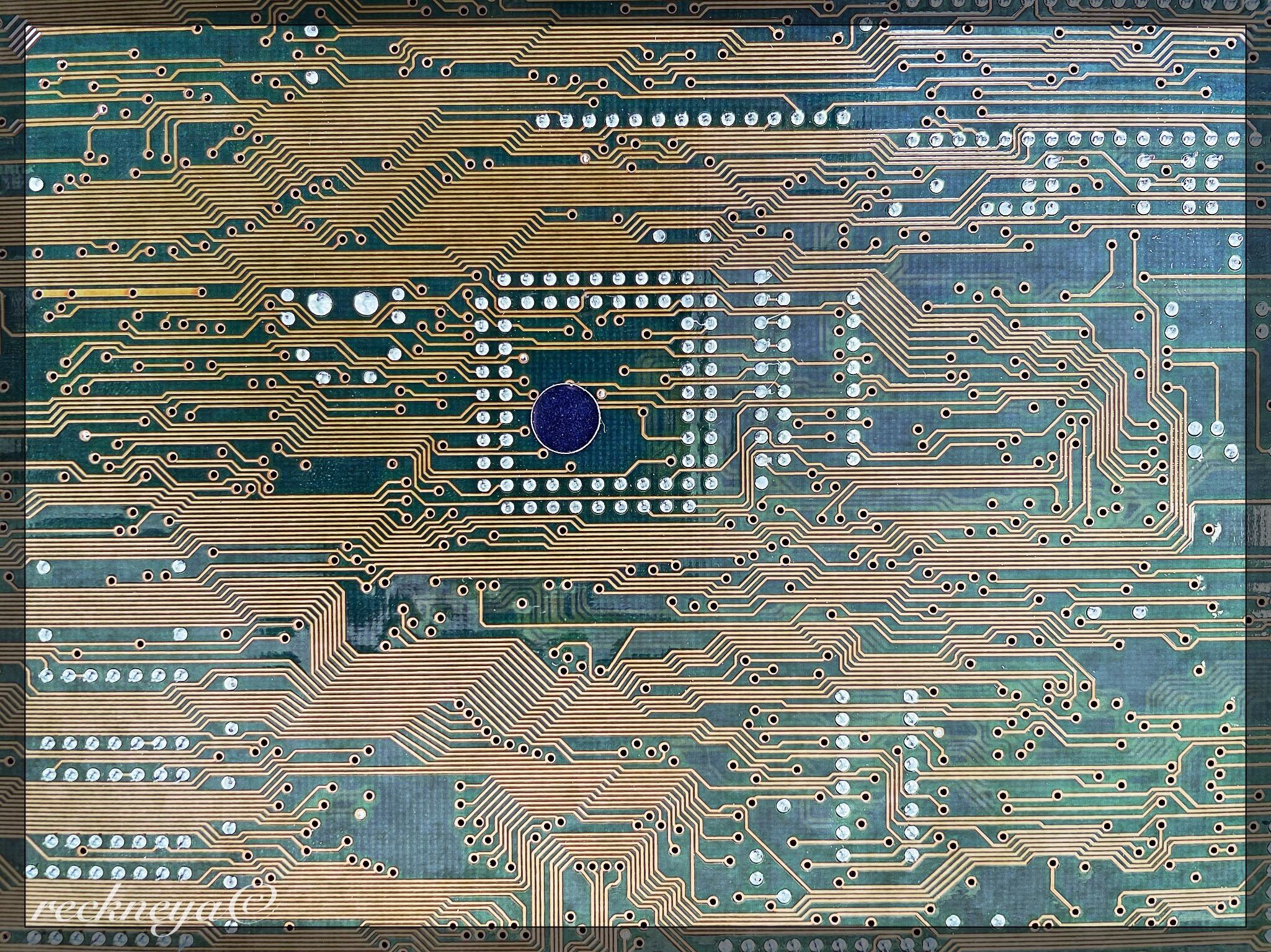 Photo taken at my old work. I think it is the circuit board of an old laptop. Though it looks quite high tech, it is a relic in modern technology. Our technological capabilities far surpass this level. We can make these things so much smaller now. But that is why I used this photo here, cause it shows such a high level of detail still. Anyone can see this was a complicated machine. This image in a way illustrates how most are completely oblivious to the level where technology is at now and by default therefore where it is going.